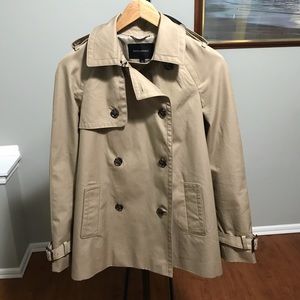 Banana Republic Khaki Swing Trench Coat